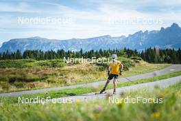 30.08.2022, Lavaze, Italy (ITA): Sturla Holm Laegreid (NOR) - Biathlon summer training, Lavaze (ITA). www.nordicfocus.com. © Vanzetta/NordicFocus. Every downloaded picture is fee-liable.