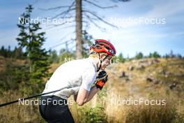 30.08.2022, Lavaze, Italy (ITA): Johannes Thingnes Boe (NOR) - Biathlon summer training, Lavaze (ITA). www.nordicfocus.com. © Vanzetta/NordicFocus. Every downloaded picture is fee-liable.