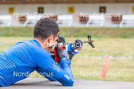 26.08.2022, Bessans, France (FRA): Quentin Fillon-Maillet (FRA) - Biathlon summer training, Bessans (FRA). www.nordicfocus.com. © Authamayou/NordicFocus. Every downloaded picture is fee-liable.