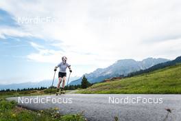 30.08.2022, Lavaze, Italy (ITA): Johannes Thingnes Boe (NOR) - Biathlon summer training, Lavaze (ITA). www.nordicfocus.com. © Vanzetta/NordicFocus. Every downloaded picture is fee-liable.