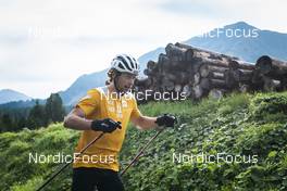 30.08.2022, Lavaze, Italy (ITA): Sturla Holm Laegreid (NOR) - Biathlon summer training, Lavaze (ITA). www.nordicfocus.com. © Vanzetta/NordicFocus. Every downloaded picture is fee-liable.