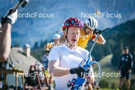 30.08.2022, Lavaze, Italy (ITA): Johannes Thingnes Boe (NOR) - Biathlon summer training, Lavaze (ITA). www.nordicfocus.com. © Vanzetta/NordicFocus. Every downloaded picture is fee-liable.