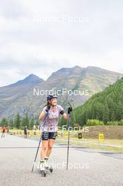26.08.2022, Bessans, France (FRA): Lou Jeanmonnot (FRA) - Biathlon summer training, Bessans (FRA). www.nordicfocus.com. © Authamayou/NordicFocus. Every downloaded picture is fee-liable.