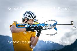 30.08.2022, Lavaze, Italy (ITA): Sturla Holm Laegreid (NOR) - Biathlon summer training, Lavaze (ITA). www.nordicfocus.com. © Vanzetta/NordicFocus. Every downloaded picture is fee-liable.