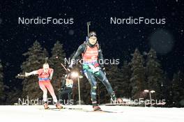 04.12.2022, Kontiolahti, Finland (FIN): Emma Lunder (CAN), Dorothea Wierer (ITA), (l-r) - IBU World Cup Biathlon, pursuit women, Kontiolahti (FIN). www.nordicfocus.com. © Manzoni/NordicFocus. Every downloaded picture is fee-liable.