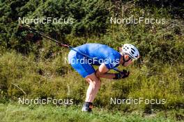 22.08.2022, Lavaze, Italy (ITA): Federico Pellegrino (ITA) - Cross-Country training, Lavaze (ITA). www.nordicfocus.com. © Barbieri/NordicFocus. Every downloaded picture is fee-liable.