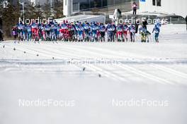 06.02.2022, Beijing, China (CHN): The athletes after the start   - XXIV. Olympic Winter Games Beijing 2022, cross-country, skiathlon men, Beijing (CHN). www.nordicfocus.com. © Modica/NordicFocus. Every downloaded picture is fee-liable.