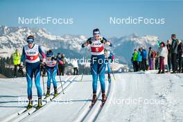 25.03.2022, Zweisimmen-Sparenmoos, Switzerland (SUI): Lea Fischer (SUI), Desiree Steiner (SUI), (l-r)  - Swiss Championships cross-country, skiathlon, Zweisimmen-Sparenmoos (SUI). www.nordicfocus.com. © Modica/NordicFocus. Every downloaded picture is fee-liable.