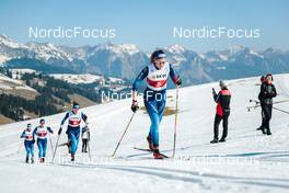 25.03.2022, Zweisimmen-Sparenmoos, Switzerland (SUI): Lea Fischer (SUI), Desiree Steiner (SUI), (l-r)  - Swiss Championships cross-country, skiathlon, Zweisimmen-Sparenmoos (SUI). www.nordicfocus.com. © Modica/NordicFocus. Every downloaded picture is fee-liable.