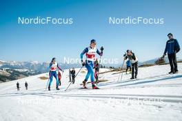 25.03.2022, Zweisimmen-Sparenmoos, Switzerland (SUI): Alina Meier (SUI), Laurien Van Der Graaff (SUI), (l-r)  - Swiss Championships cross-country, skiathlon, Zweisimmen-Sparenmoos (SUI). www.nordicfocus.com. © Modica/NordicFocus. Every downloaded picture is fee-liable.