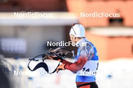 09.03.2023, Oestersund, Sweden, (SWE): Simon Eder (AUT) - IBU World Cup Biathlon, individual men, Oestersund (SWE). www.nordicfocus.com. © Manzoni/NordicFocus. Every downloaded picture is fee-liable.