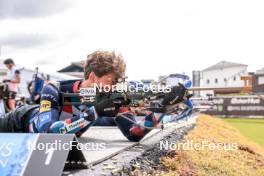 05.08.2023, Sandnes, Norway (NOR): Sturla Holm Laegreid (NOR) - BLINK23 Festival Biathlon - Sandnes (NOR). www.nordicfocus.com. © Manzoni/NordicFocus. Every downloaded picture is fee-liable.