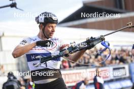 05.08.2023, Sandnes, Norway (NOR): Sturla Holm Laegreid (NOR) - BLINK23 Festival Biathlon - Sandnes (NOR). www.nordicfocus.com. © Manzoni/NordicFocus. Every downloaded picture is fee-liable.