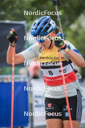 04.08.2023, Sandnes, Norway (NOR): Franziska Preuss (GER) - BLINK23 Festival Biathlon - Sandnes (NOR). www.nordicfocus.com. © Manzoni/NordicFocus. Every downloaded picture is fee-liable.