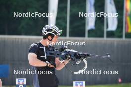 04.06.2023, Ruhpolding, Germany (GER): Niklas Hartweg (SUI) - Biathlon summer training, Ruhpolding (GER). www.nordicfocus.com. © Reiter/NordicFocus. Every downloaded picture is fee-liable.