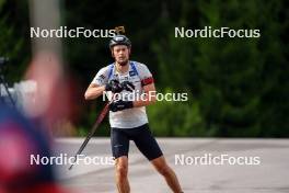 29.08.2023, Obertilliach, Austria (AUT): Sturla Holm Laegreid (NOR) - Biathlon summer training, Obertilliach (AUT). www.nordicfocus.com. © Barbieri/NordicFocus. Every downloaded picture is fee-liable.