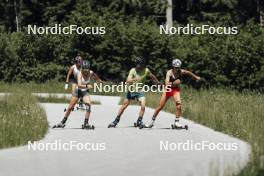 12.06.2023, Forni Avoltri, Italy (ITA): Hannah Auchentaller (ITA), Rebecca Passler (ITA) - Biathlon summer training, Forni Avoltri (ITA). www.nordicfocus.com. © Del Fabbro/NordicFocus. Every downloaded picture is fee-liable.
