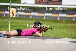 01.06.2023, La Feclaz, France (FRA): Gilonne Guigonnat (FRA) - Biathlon summer training, La Feclaz (FRA). www.nordicfocus.com. © Joly/NordicFocus. Every downloaded picture is fee-liable.