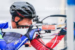 05.07.2023, Premanon, France (FRA): Quentin Fillon Maillet (FRA) - Biathlon summer training, Premanon (FRA). www.nordicfocus.com. © Manzoni/NordicFocus. Every downloaded picture is fee-liable.