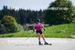 01.06.2023, La Feclaz, France (FRA): Gilonne Guigonnat (FRA) - Biathlon summer training, La Feclaz (FRA). www.nordicfocus.com. © Joly/NordicFocus. Every downloaded picture is fee-liable.