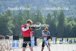 04.06.2023, Ruhpolding, Germany (GER): Sebastian Stalder (SUI) - Biathlon summer training, Ruhpolding (GER). www.nordicfocus.com. © Reiter/NordicFocus. Every downloaded picture is fee-liable.