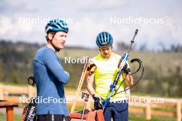 08.06.2023, Lavaze, Italy (ITA): Oskar Brandt (SWE) - Biathlon summer training, Lavaze (ITA). www.nordicfocus.com. © Barbieri/NordicFocus. Every downloaded picture is fee-liable.