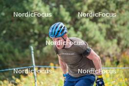 06.09.2023, Font-Romeu, France (FRA): Sebastian Samuelsson (SWE) - Biathlon training, Font-Romeu (FRA). www.nordicfocus.com. © Authamayou/NordicFocus. Every downloaded picture is fee-liable.