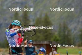 21.09.2023, Bessans, France (FRA): Paula Botet (FRA) - Biathlon training, Bessans (FRA). www.nordicfocus.com. © Authamayou/NordicFocus. Every downloaded picture is fee-liable.