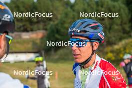 30.08.2023, Font-Romeu, France (FRA): Quentin Fillon-Maillet (FRA) - Biathlon training, Font-Romeu (FRA). www.nordicfocus.com. © Authamayou/NordicFocus. Every downloaded picture is fee-liable.