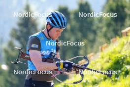 11.06.2023, Lavaze, Italy (ITA): Sebastian Samuelsson (SWE) - Biathlon summer training, Lavaze (ITA). www.nordicfocus.com. © Barbieri/NordicFocus. Every downloaded picture is fee-liable.