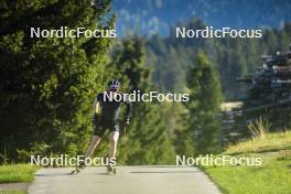 06.10.2023, Lavaze (ITA):  Lucas Fratzscher (GER) - Biathlon summer training, Lavaze (ITA). www.nordicfocus.com. © Vanzetta/NordicFocus. Every downloaded picture is fee-liable.