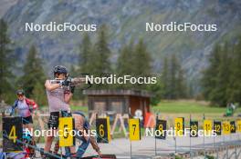21.09.2023, Bessans, France (FRA): Chloé Chevalier (FRA) - Biathlon training, Bessans (FRA). www.nordicfocus.com. © Authamayou/NordicFocus. Every downloaded picture is fee-liable.