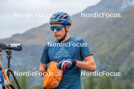 21.09.2023, Bessans, France (FRA): Quentin Fillon-Maillet (FRA) - Biathlon training, Bessans (FRA). www.nordicfocus.com. © Authamayou/NordicFocus. Every downloaded picture is fee-liable.