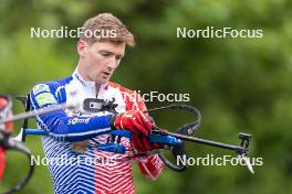 31.05.2023, Col Bayard, France (FRA): Fabien Claude (FRA) - Biathlon summer training, Col Bayard (FRA). www.nordicfocus.com. © Thibaut/NordicFocus. Every downloaded picture is fee-liable.