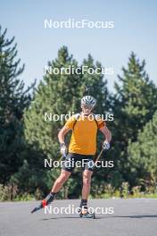 23.08.2023, Font-Romeu, France (FRA): Fabien Claude (FRA) - Biathlon training, Font-Romeu (FRA). www.nordicfocus.com. © Authamayou/NordicFocus. Every downloaded picture is fee-liable.