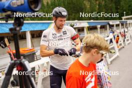 29.08.2023, Obertilliach, Austria (AUT): Sturla Holm Laegreid (NOR) - Biathlon summer training, Obertilliach (AUT). www.nordicfocus.com. © Barbieri/NordicFocus. Every downloaded picture is fee-liable.