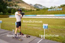 29.08.2023, Obertilliach, Austria (AUT): Sturla Holm Laegreid (NOR) - Biathlon summer training, Obertilliach (AUT). www.nordicfocus.com. © Barbieri/NordicFocus. Every downloaded picture is fee-liable.