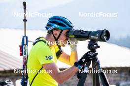 08.06.2023, Lavaze, Italy (ITA): Oskar Brandt (SWE) - Biathlon summer training, Lavaze (ITA). www.nordicfocus.com. © Barbieri/NordicFocus. Every downloaded picture is fee-liable.