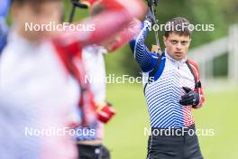 31.05.2023, Col Bayard, France (FRA): Oscar Lombardot (FRA) - Biathlon summer training, Col Bayard (FRA). www.nordicfocus.com. © Thibaut/NordicFocus. Every downloaded picture is fee-liable.