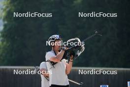 03.06.2023, Ruhpolding, Germany (GER): Niklas Hartweg (SUI) - Biathlon summer training, Ruhpolding (GER). www.nordicfocus.com. © Reiter/NordicFocus. Every downloaded picture is fee-liable.