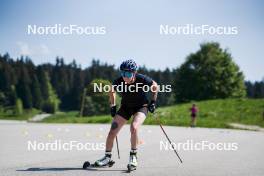 01.06.2023, La Feclaz, France (FRA): Lou Jeanmonnot (FRA) - Biathlon summer training, La Feclaz (FRA). www.nordicfocus.com. © Joly/NordicFocus. Every downloaded picture is fee-liable.