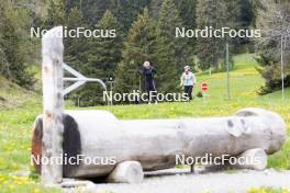 19.05.2023, Lenzerheide, Switzerland (SUI): Lena Haecki Gross (SUI), Lydia Hiernickel (SUI), (l-r) - Biathlon summer training, Lenzerheide (SUI). www.nordicfocus.com. © Manzoni/NordicFocus. Every downloaded picture is fee-liable.