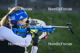 06.10.2023, Lavaze (ITA):  Franziska Preuss (GER) - Biathlon summer training, Lavaze (ITA). www.nordicfocus.com. © Vanzetta/NordicFocus. Every downloaded picture is fee-liable.