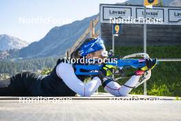 06.10.2023, Lavaze (ITA):  Franziska Preuss (GER) - Biathlon summer training, Lavaze (ITA). www.nordicfocus.com. © Vanzetta/NordicFocus. Every downloaded picture is fee-liable.