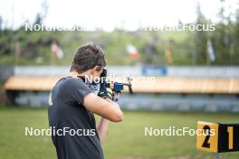 23.06.2023, Lavaze, Italy (ITA): Bionaz Didier (ITA) - Biathlon summer training, Lavaze (ITA). www.nordicfocus.com. © Vanzetta/NordicFocus. Every downloaded picture is fee-liable.