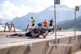 11.06.2023, Lavaze, Italy (ITA): Sebastian Samuelsson (SWE) - Biathlon summer training, Lavaze (ITA). www.nordicfocus.com. © Barbieri/NordicFocus. Every downloaded picture is fee-liable.