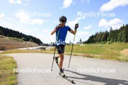 04.07.2023, Premanon, France (FRA): Quentin Fillon Maillet (FRA) - Biathlon summer training, Premanon (FRA). www.nordicfocus.com. © Manzoni/NordicFocus. Every downloaded picture is fee-liable.