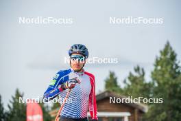 30.08.2023, Font-Romeu, France (FRA): Quentin Fillon-Maillet (FRA) - Biathlon training, Font-Romeu (FRA). www.nordicfocus.com. © Authamayou/NordicFocus. Every downloaded picture is fee-liable.