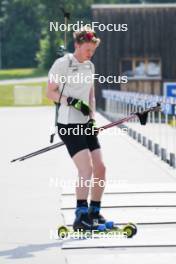 04.06.2023, Ruhpolding, Germany (GER): Sebastian Stalder (SUI) - Biathlon summer training, Ruhpolding (GER). www.nordicfocus.com. © Reiter/NordicFocus. Every downloaded picture is fee-liable.