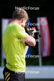 10.08.2023, Ruhpolding, Germany (GER): Johannes Kuehn (GER) - Biathlon summer training, Ruhpolding (GER). www.nordicfocus.com. © Reiter/NordicFocus. Every downloaded picture is fee-liable.